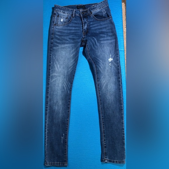 Aeropostale- Men’s Super Skinny  Blue Jeans - Picture 3 of 6